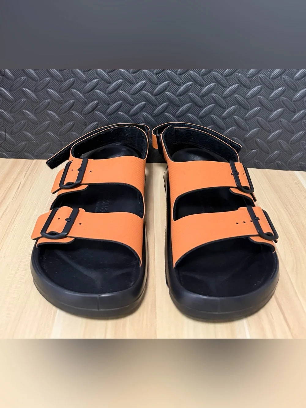 Birkenstock Mogami Terra Sandals Burnt Orange Mens Size 9 Womens Size 11